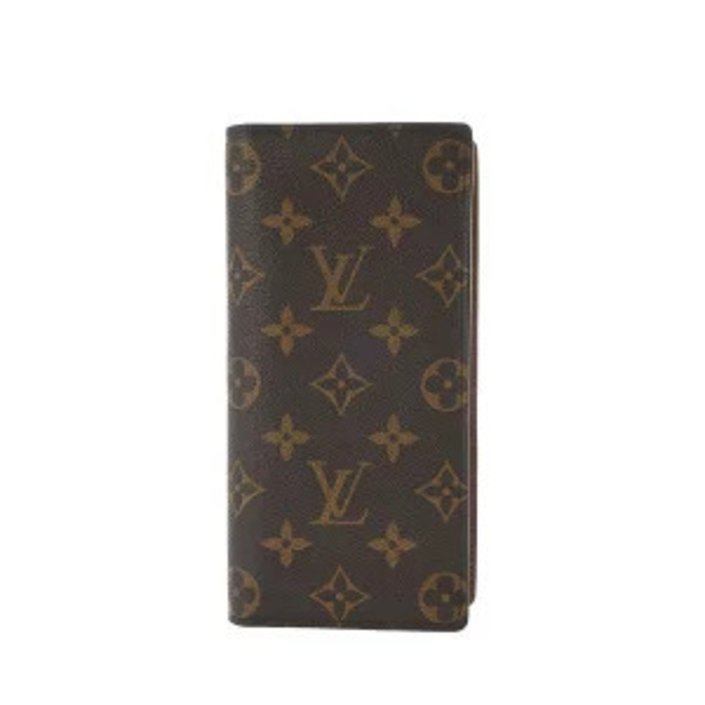 Louis Vuitton Monogram Portefeuille Brazza Brown Canvas Long Wallet